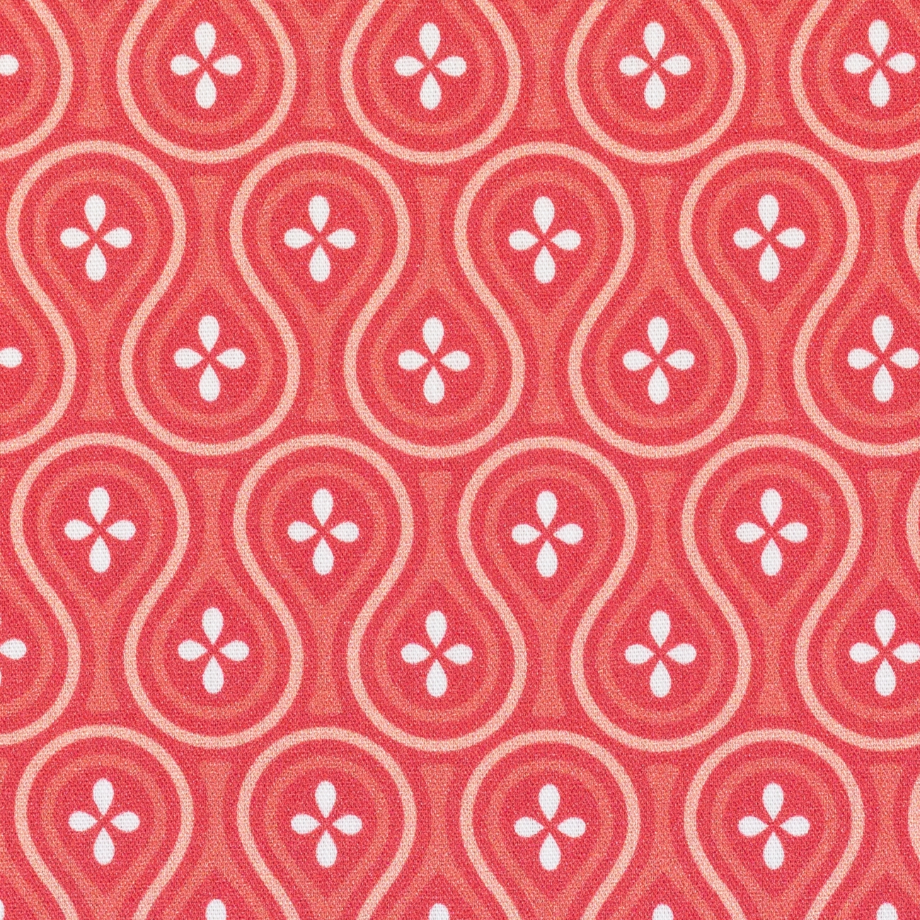 Swafing Baumwolle - Bögen - Koralle